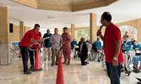 مسابقات ورزشی برای سالمندان مقیم آسایشگاه گلابچی برگزار شد